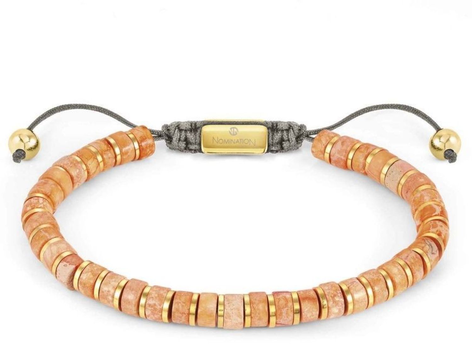 Bransoletka męska Nomination Instict Jasper Pomarańczowy 027927 086.jpg